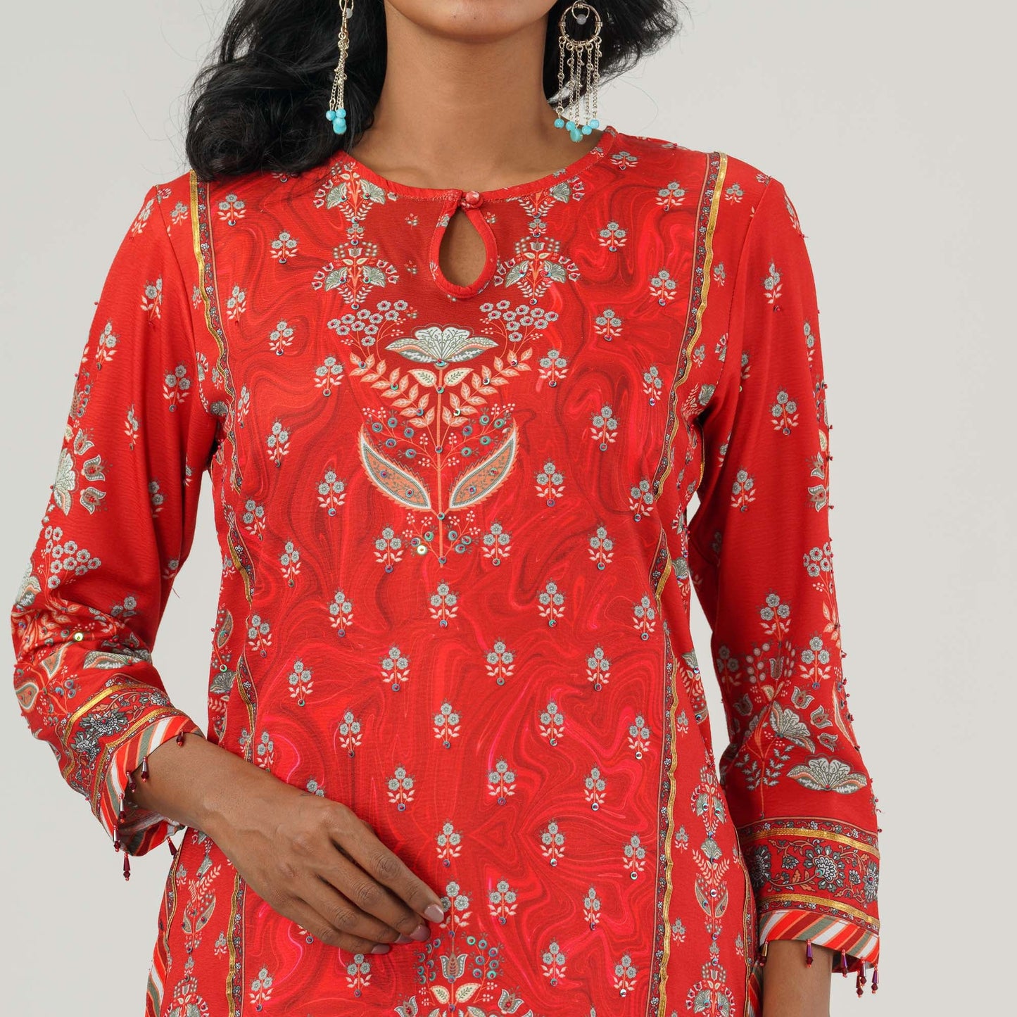 Womens Red Three Piece Set