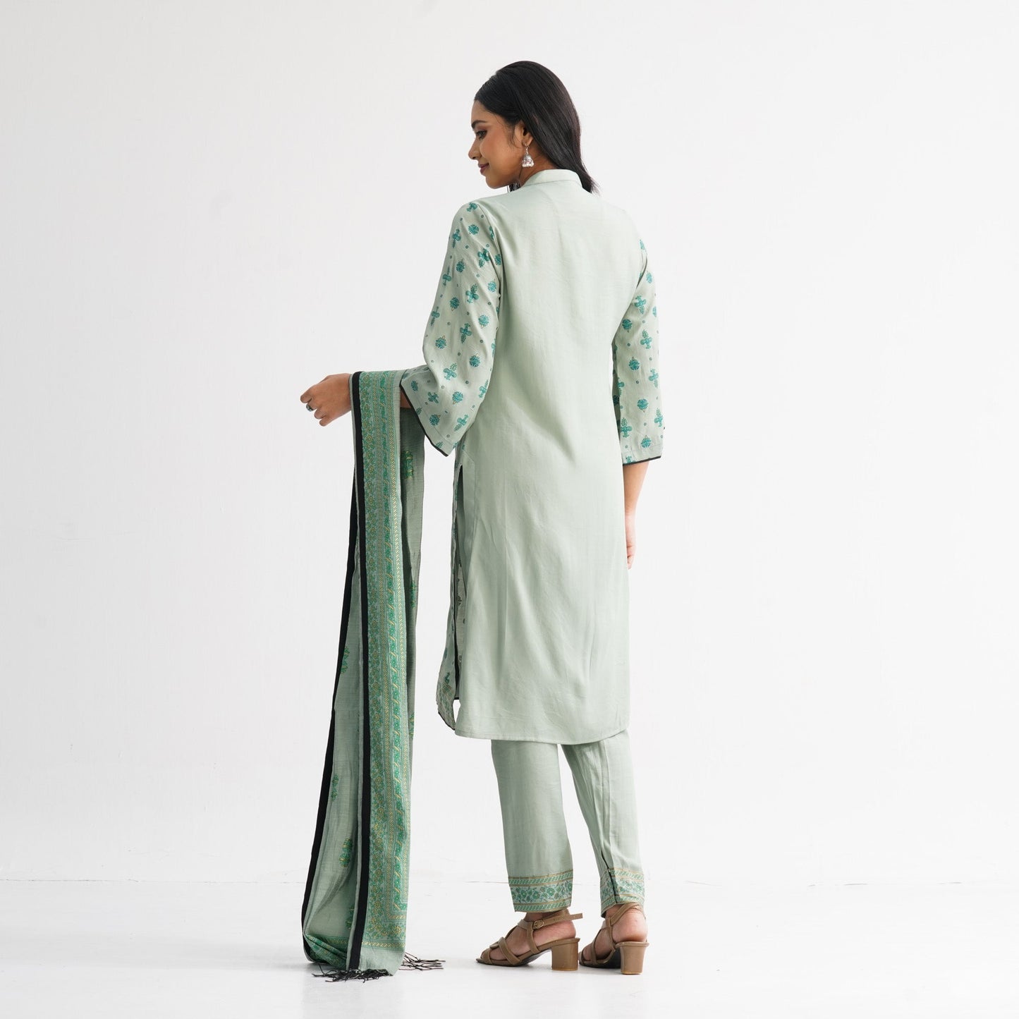 Womenâ€™s Green Three-Piece Set