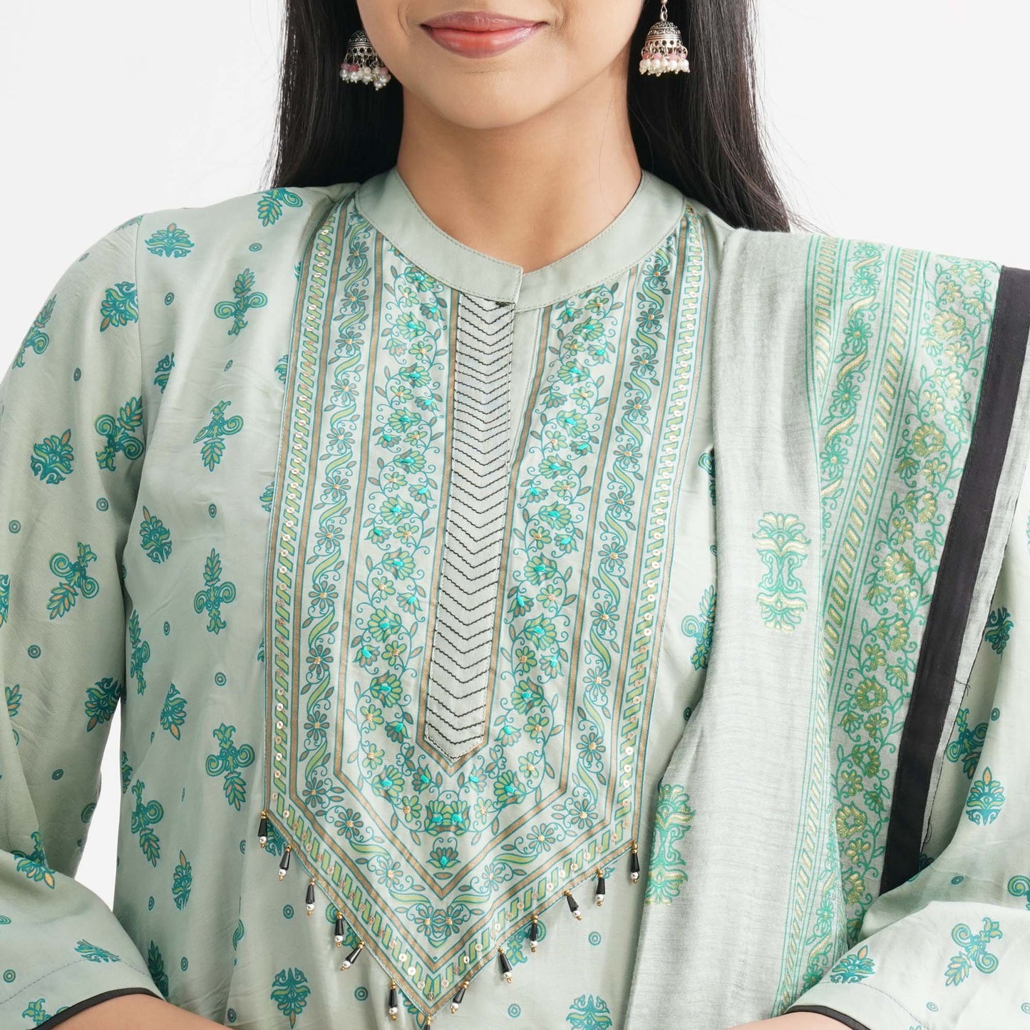 Womenâ€™s Green Three-Piece Set
