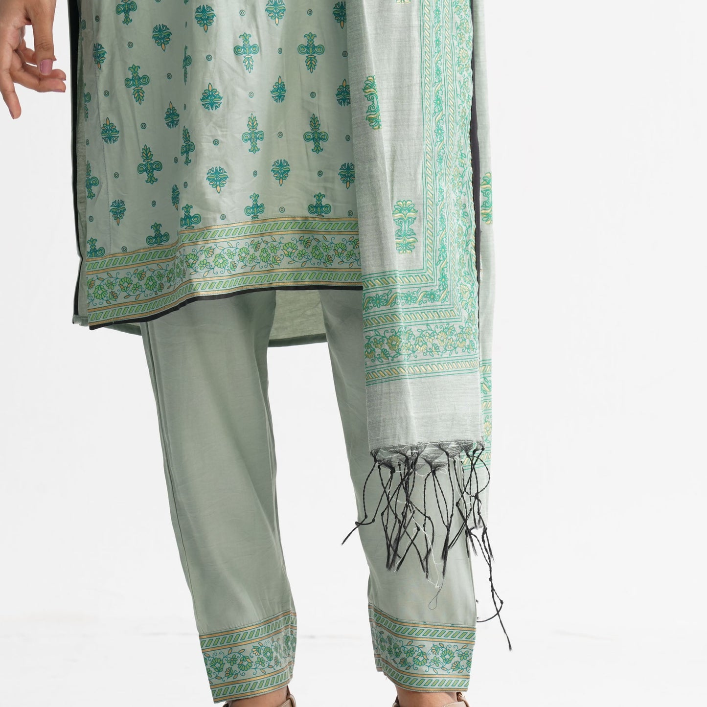 Womenâ€™s Green Three-Piece Set