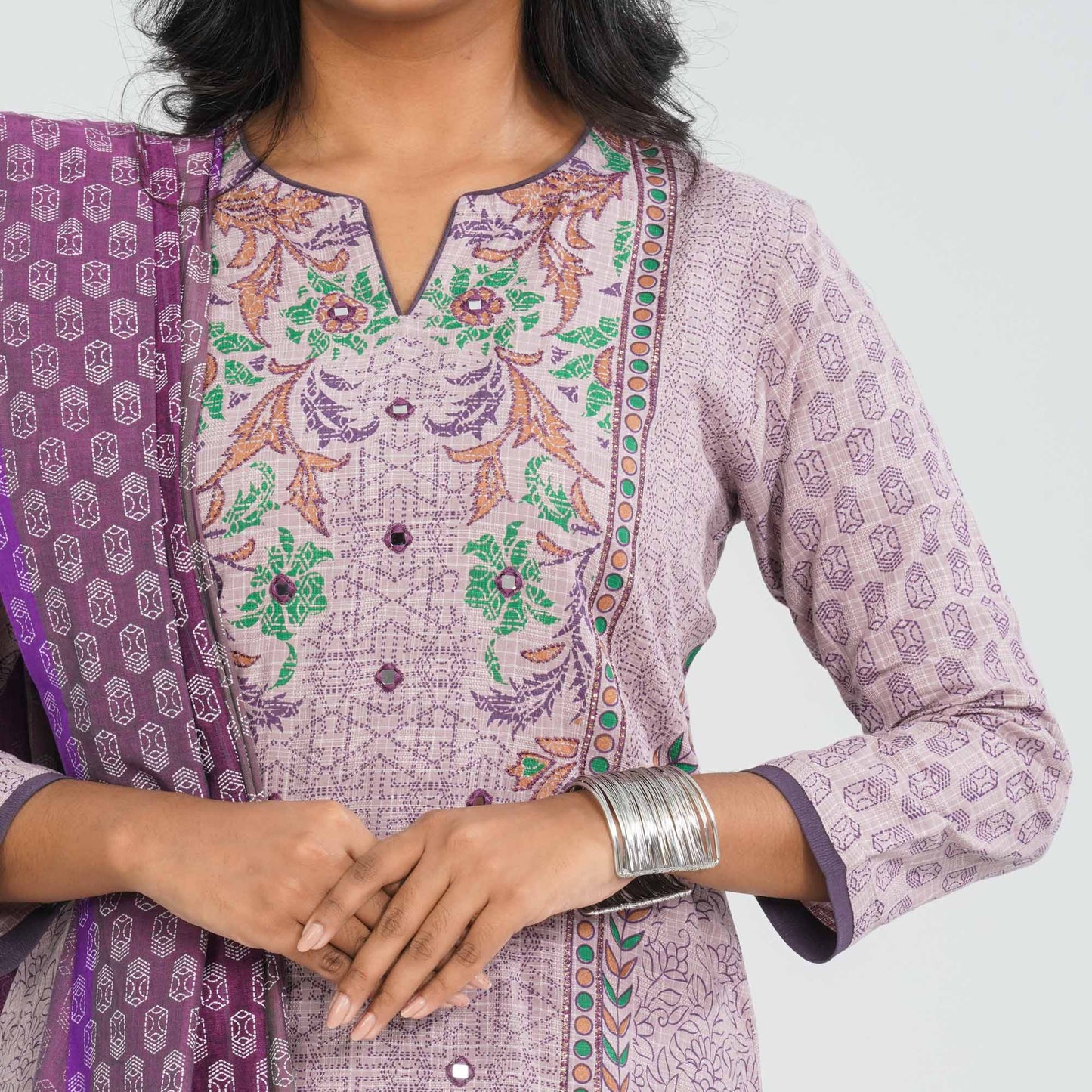 Women Cotton Three Piece Set