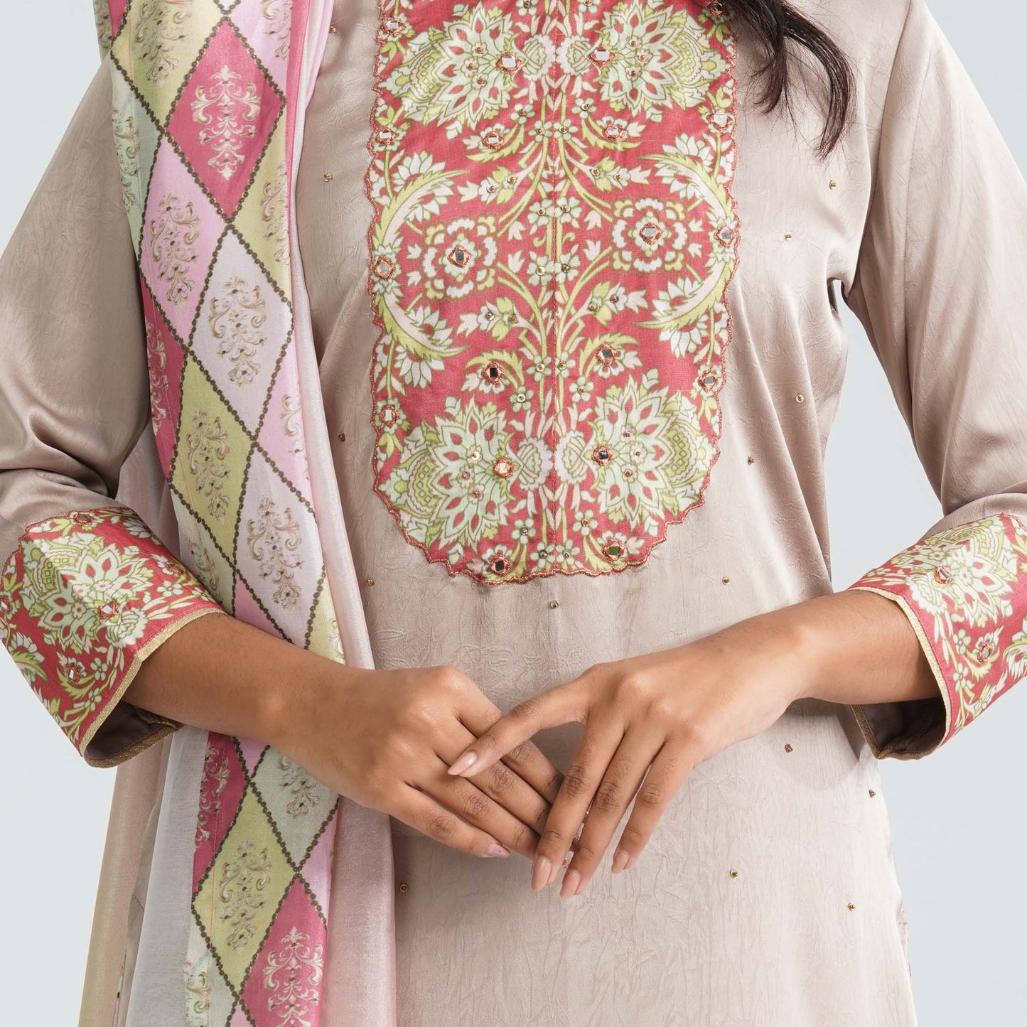 Women’s Beige Three Piece Set