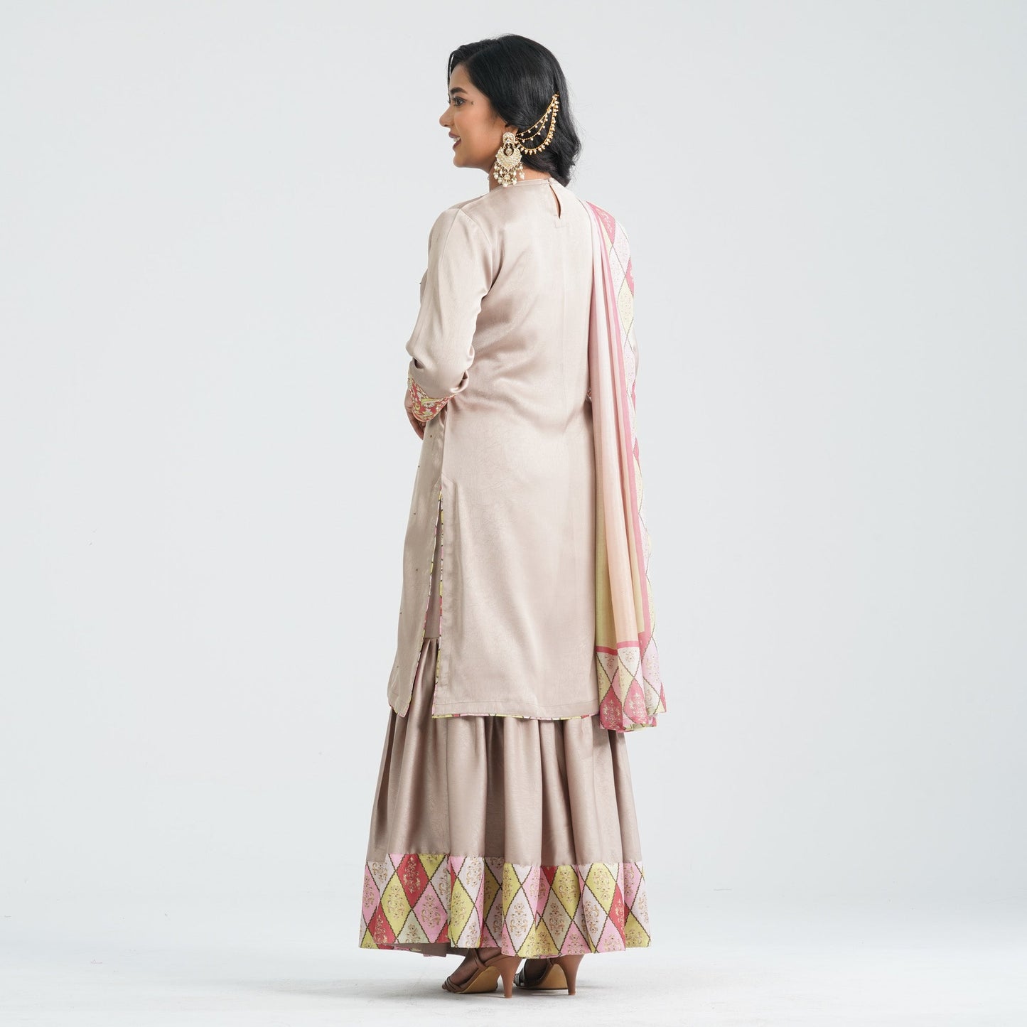 Women’s Beige Three Piece Set