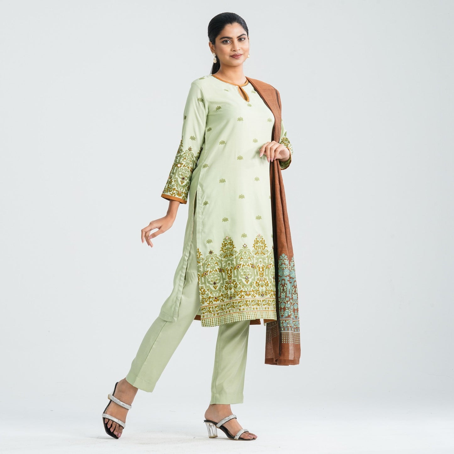 Women’s Blended Silk Three Piece Set
