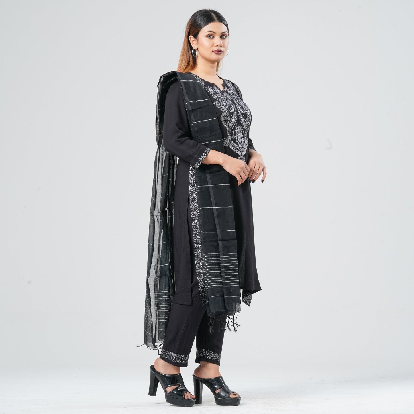Women Viscose Three Piece Set