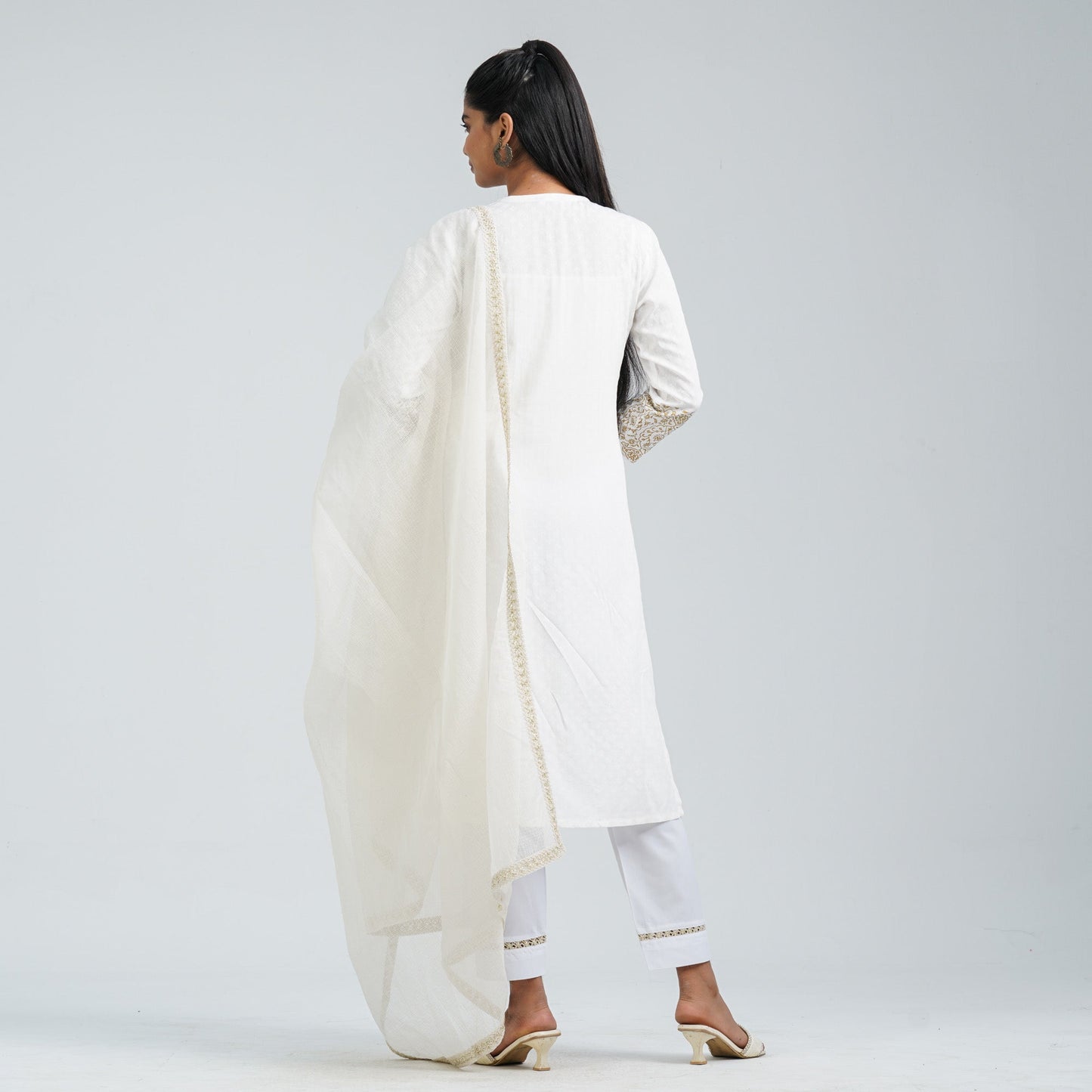 Women’s Cotton Embroidered Three Piece Set