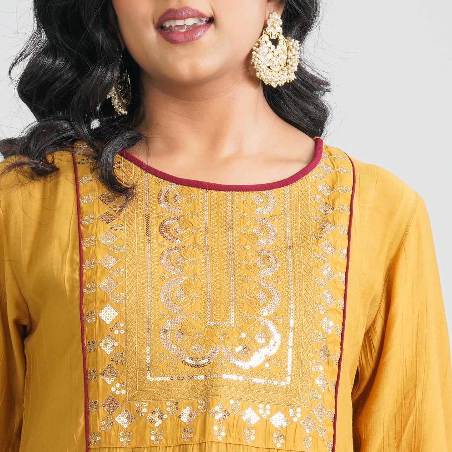 Women Blended Silk Three Piece Set