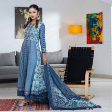 Load image into Gallery viewer, Womens Blue Ethnic 3-Piece Set
