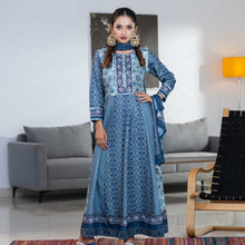 Load image into Gallery viewer, Womens Blue Ethnic 3-Piece Set
