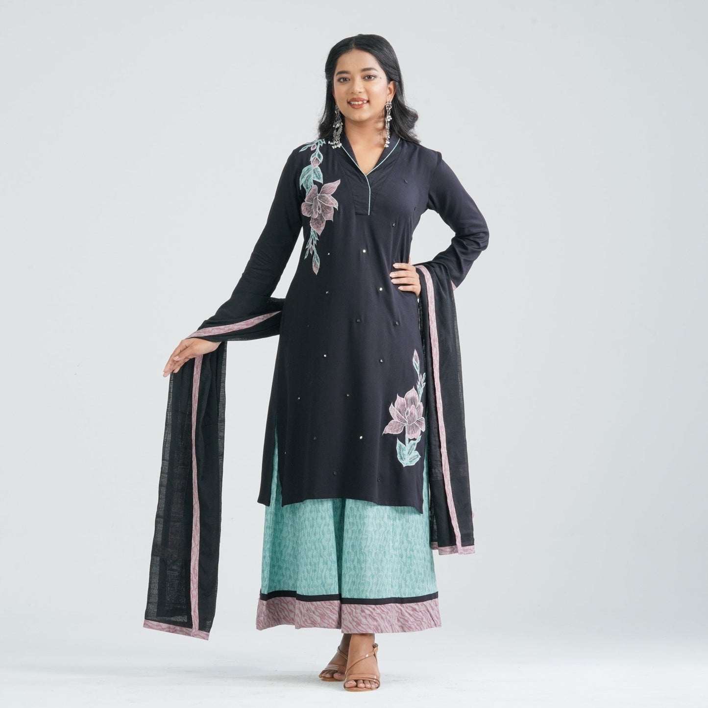 Women's Black Three Piece Set