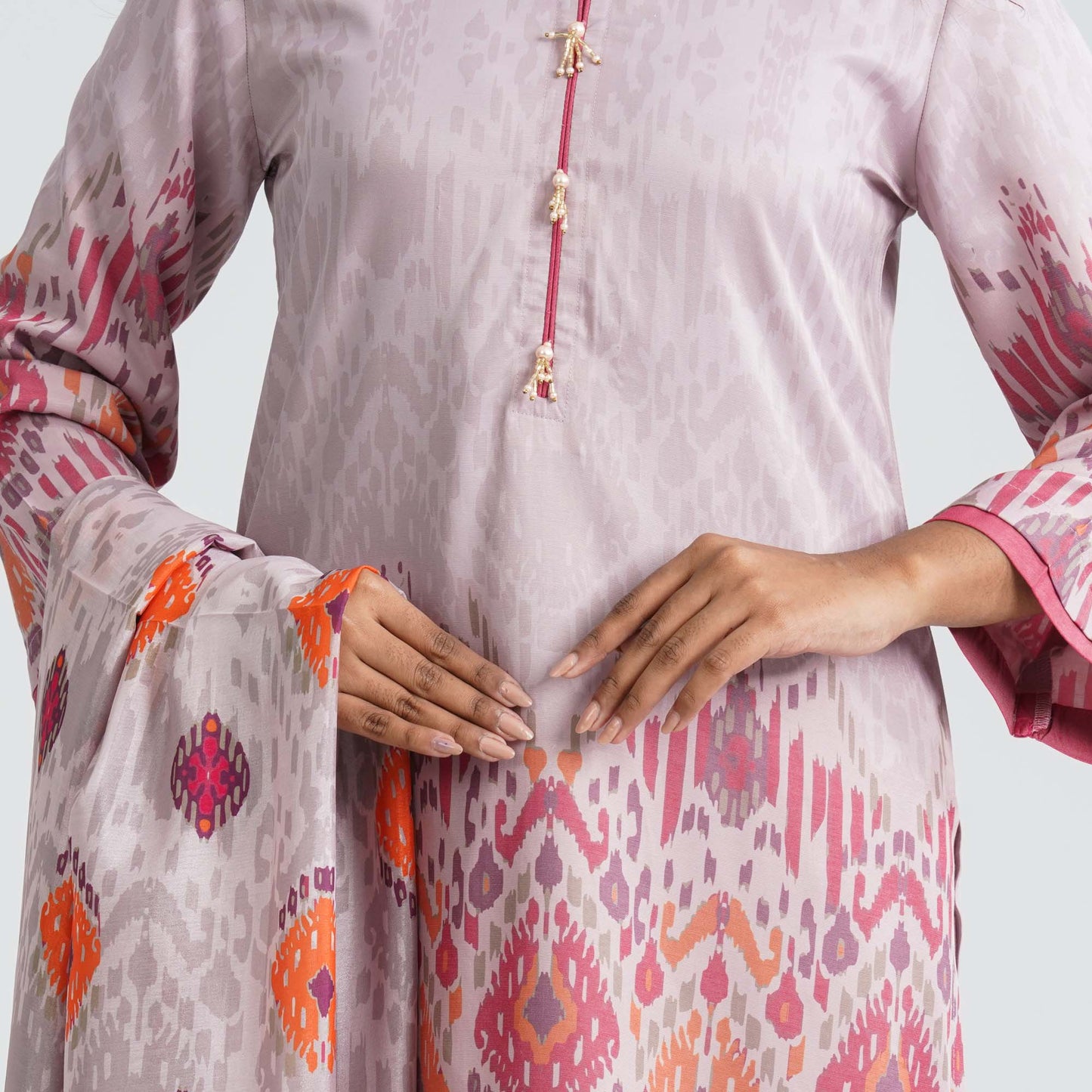 Women Blended Silk Three Piece Set