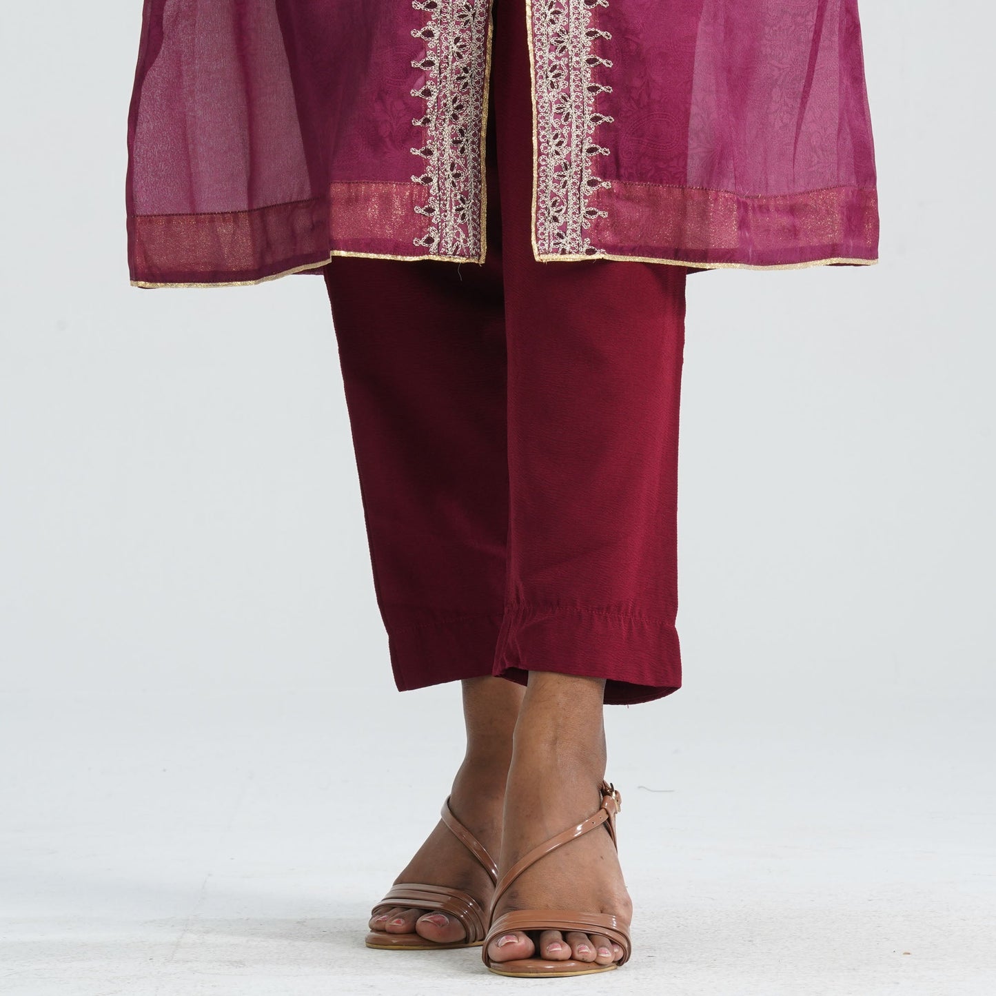 Women Silk Three Piece Set