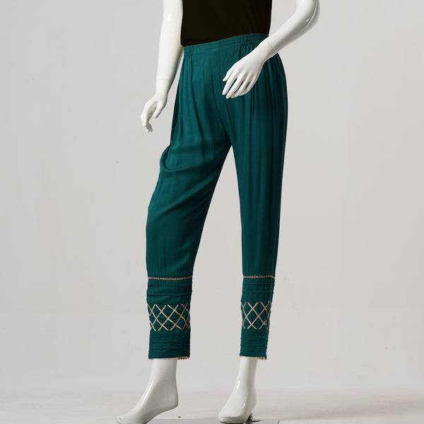 ETHNIC BOTTOM-GREEN