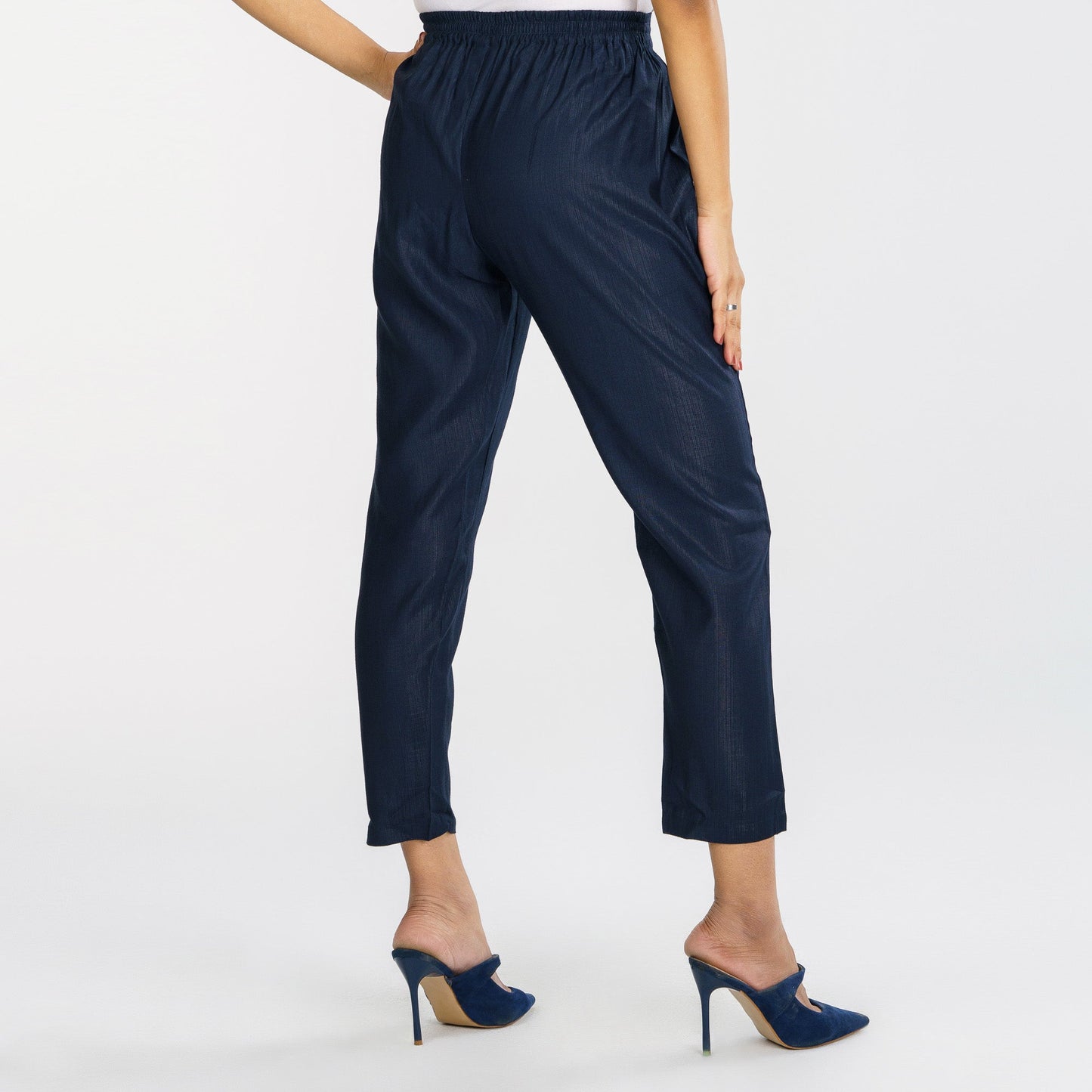 Womens Ethnic Navy Bottom
