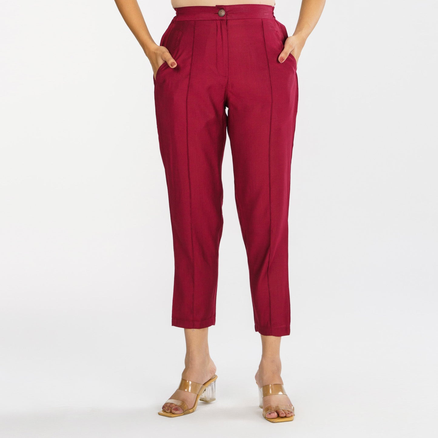 Womens Ethnic Maroon Bottom