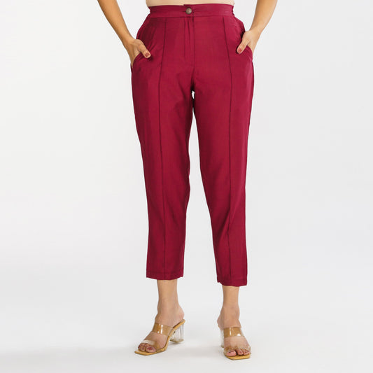 Womens Ethnic Maroon Bottom