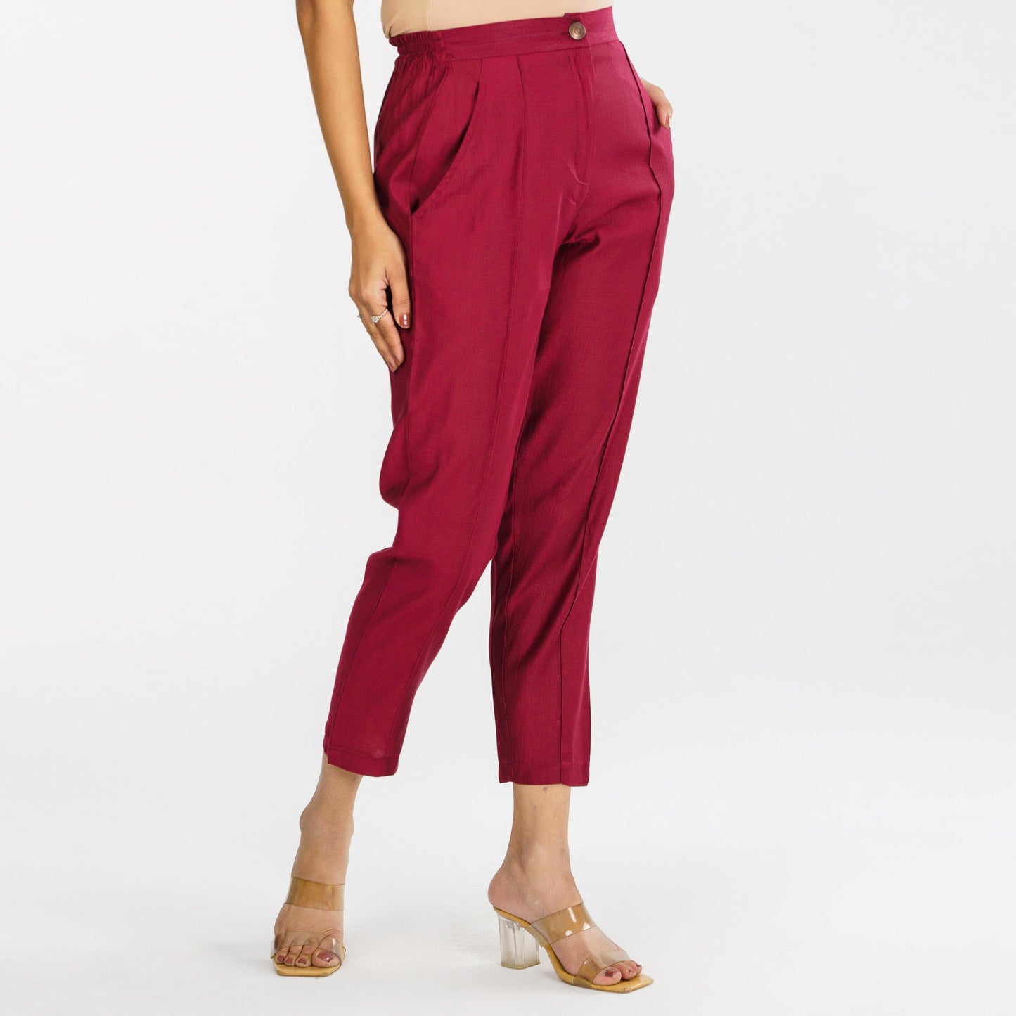 Womens Ethnic Maroon Bottom