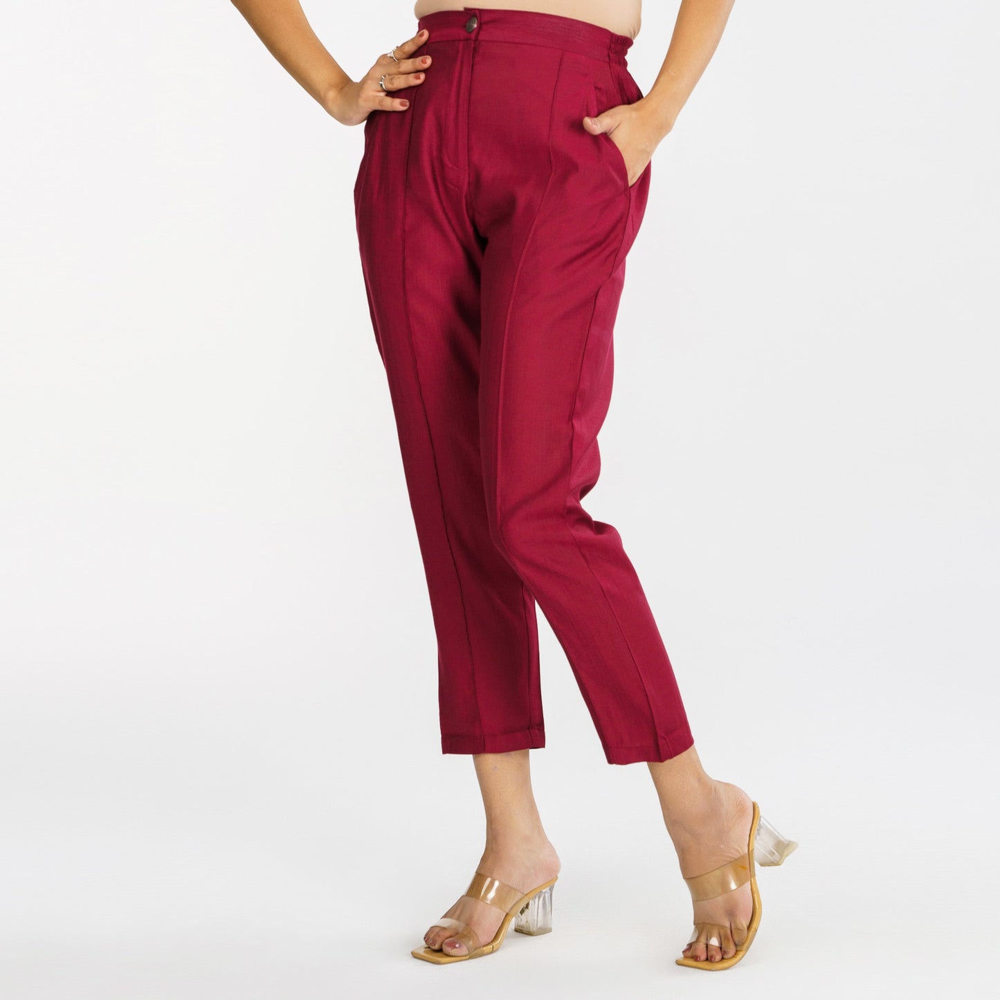 Womens Ethnic Maroon Bottom