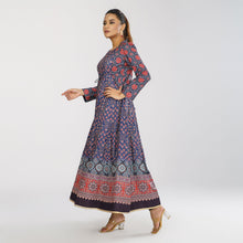 Load image into Gallery viewer, Women&#39;s Ethnic Navy Gown
