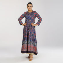 Load image into Gallery viewer, Women&#39;s Ethnic Navy Gown
