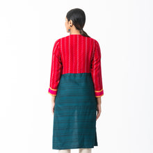 Load image into Gallery viewer, Women Red Patchwork Cardigan
