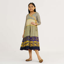 Load image into Gallery viewer, Girl&#39;s Yellow Ethnic Gown
