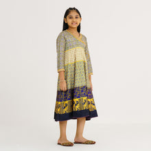 Load image into Gallery viewer, Girl&#39;s Yellow Ethnic Gown
