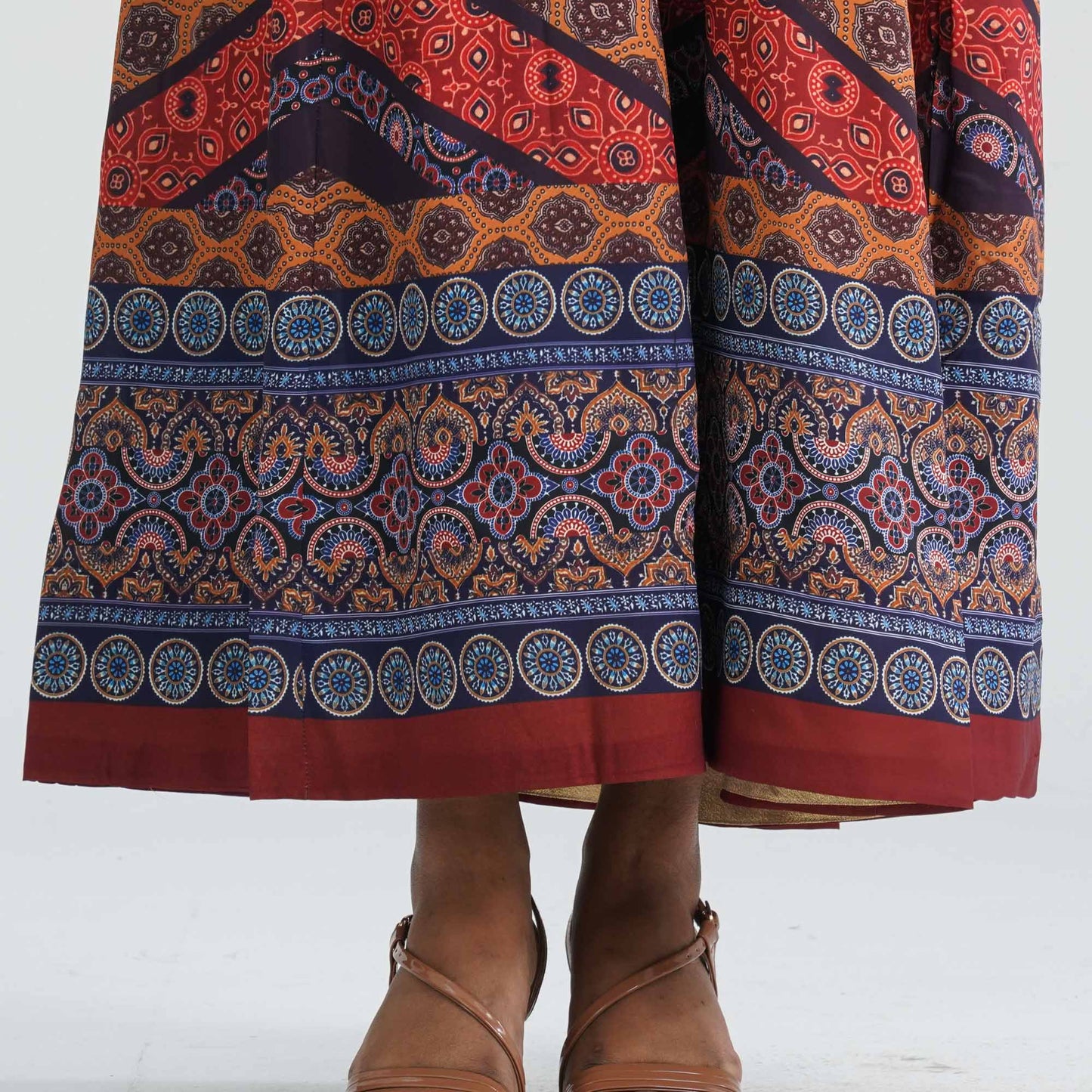 Women Mixed Cotton Gown