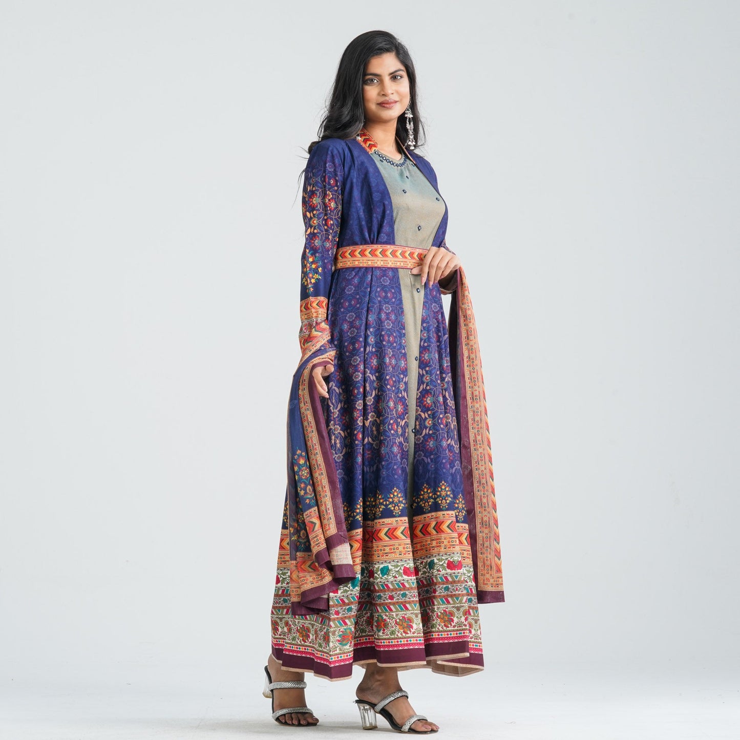Women's Blended Silk Gown