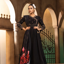 Load image into Gallery viewer, ETHNIC SUPER PREMIUM GOWN-BLACK
