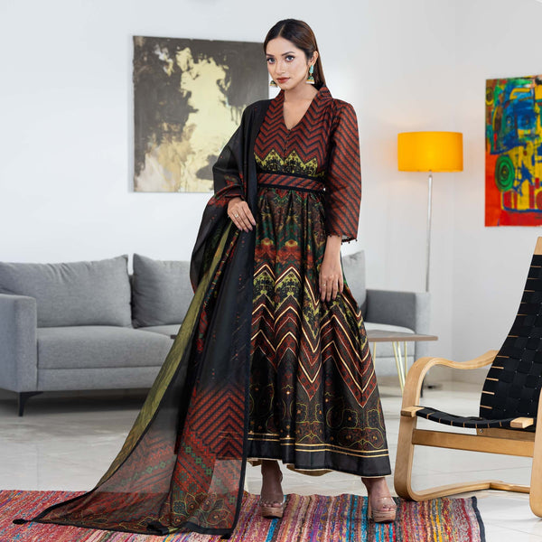 ETHNIC SUPER PREMIUM GOWN-MULTI COLOR