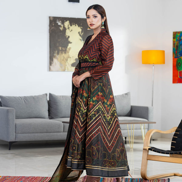 ETHNIC SUPER PREMIUM GOWN-MULTI COLOR