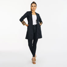 Load image into Gallery viewer, Women&#39;s Ethnic Black Cotton Jacket
