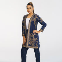 Load image into Gallery viewer, ETHNIC JACKET-NAVY
