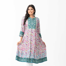 Load image into Gallery viewer, ETHNIC AVERAGE KURTI-DUSTY PRINT
