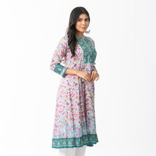 Load image into Gallery viewer, ETHNIC AVERAGE KURTI-DUSTY PRINT
