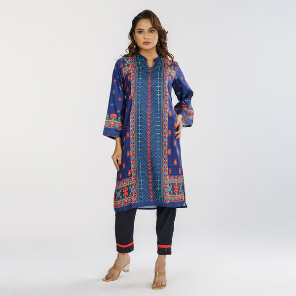 Women's Navy Ethnic Kurti