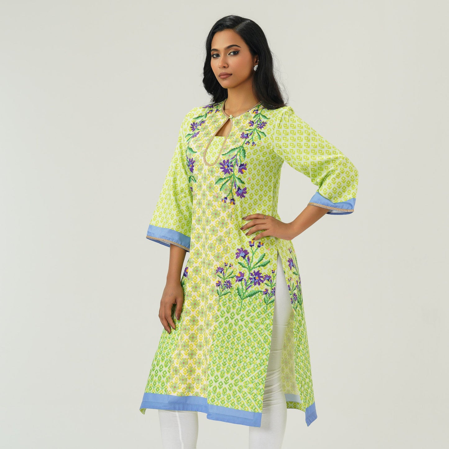 Womens Lemon Printed Kurti