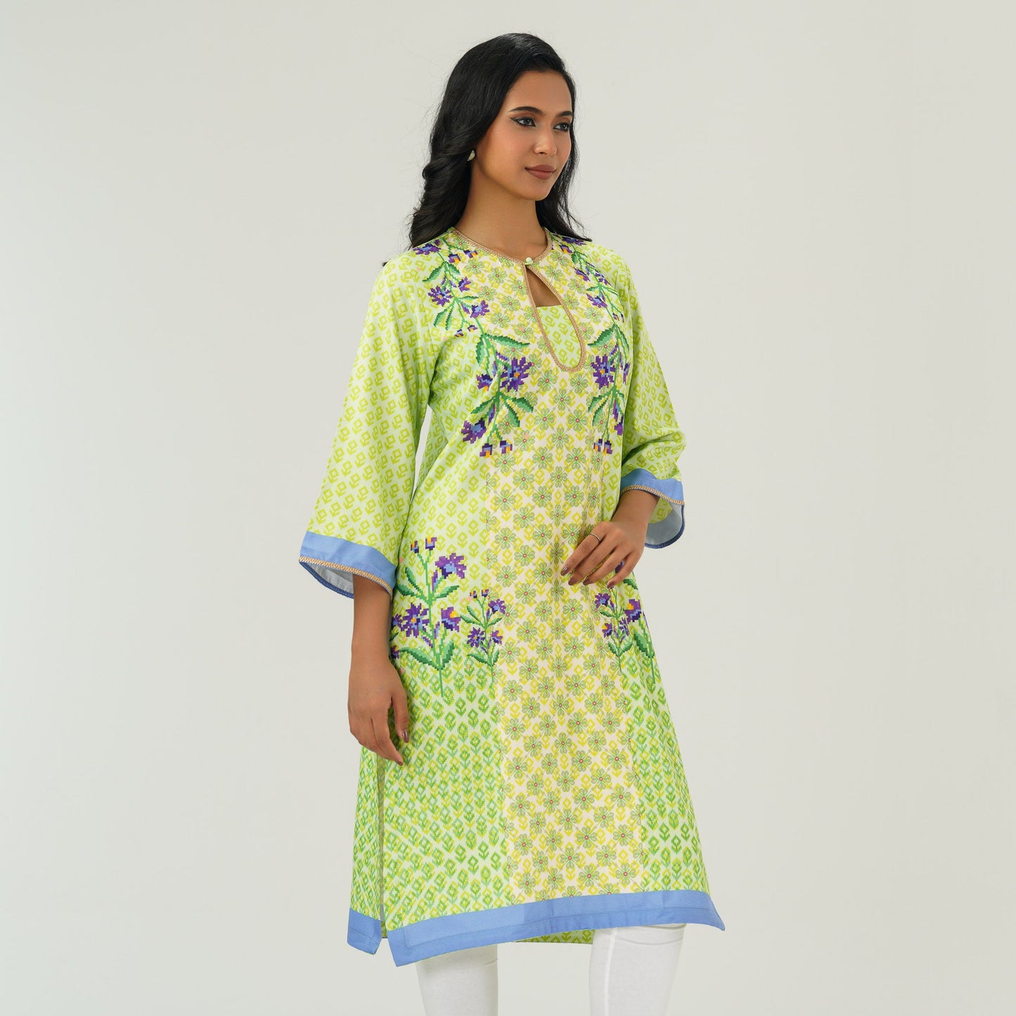 Womens Lemon Printed Kurti