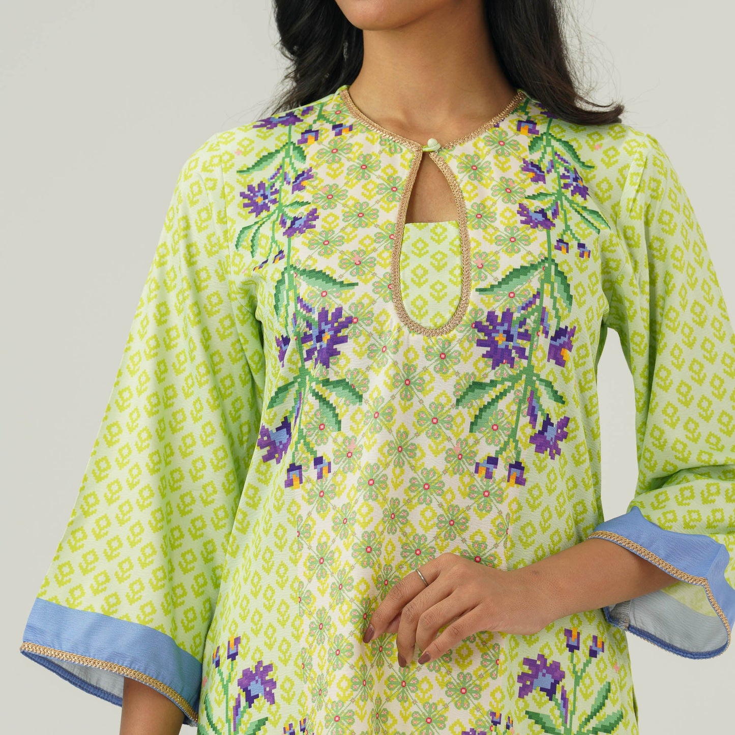 Womens Lemon Printed Kurti