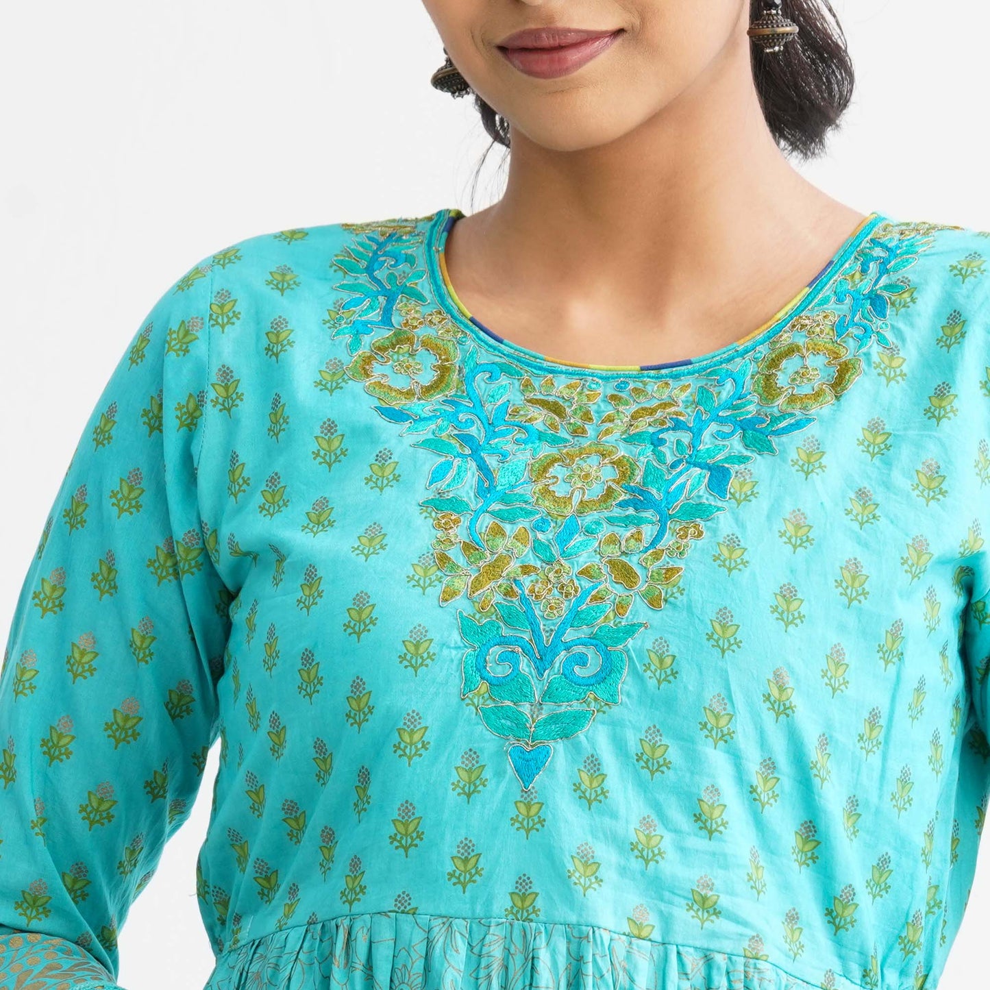 Womenâ€™s Premium Pastel Anarkali Kurti