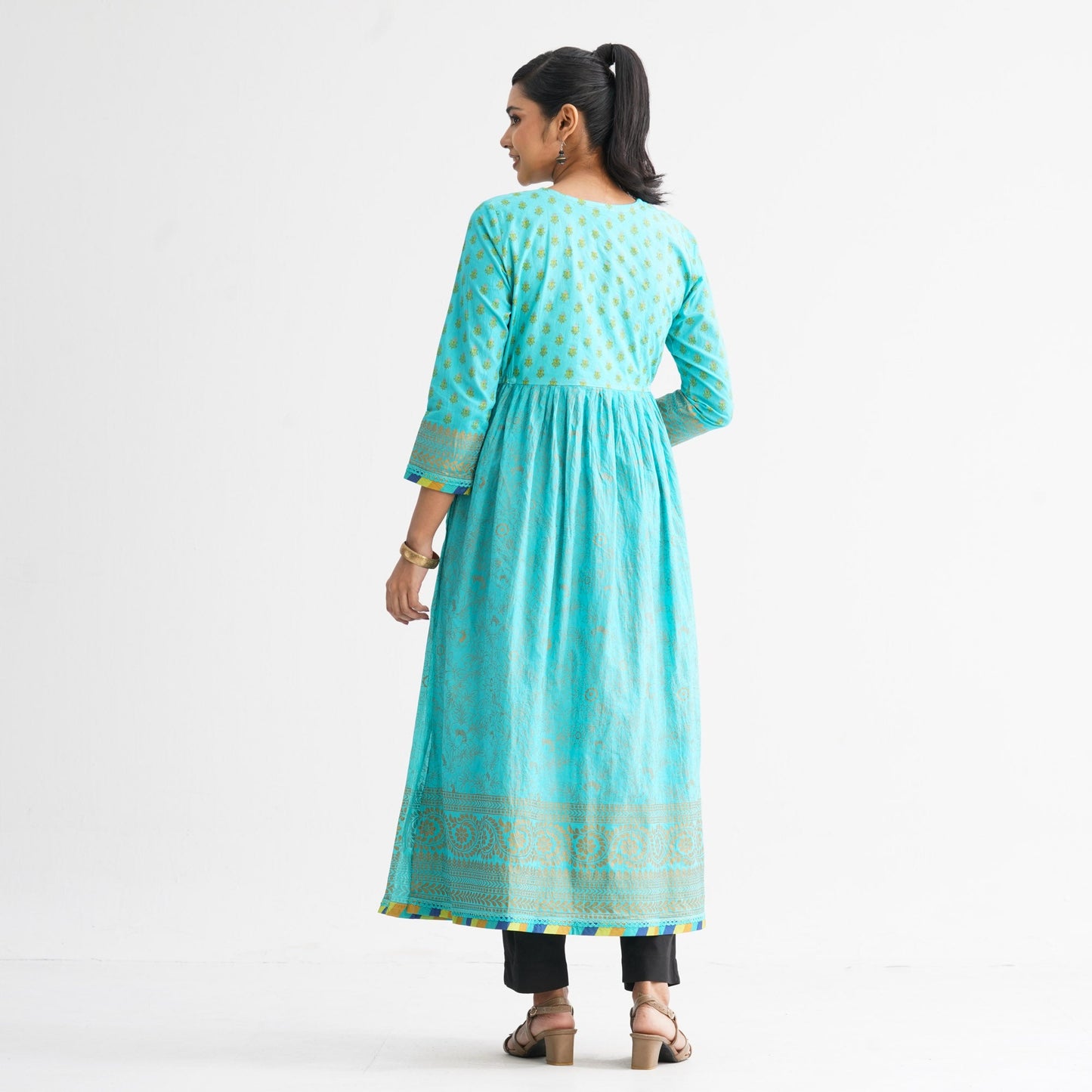Womenâ€™s Premium Pastel Anarkali Kurti