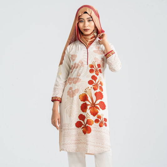 Women Blended Silk Kurti