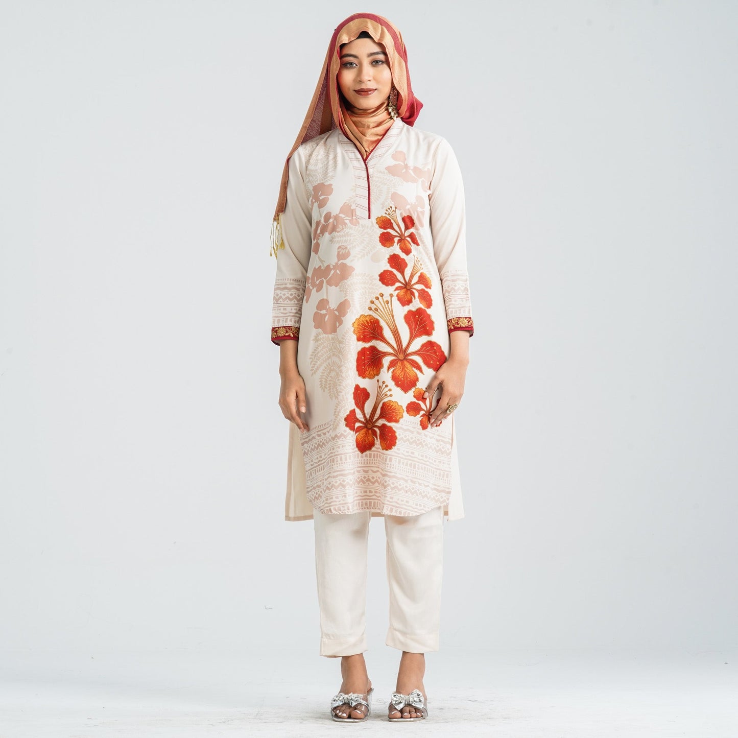 Women Blended Silk Kurti
