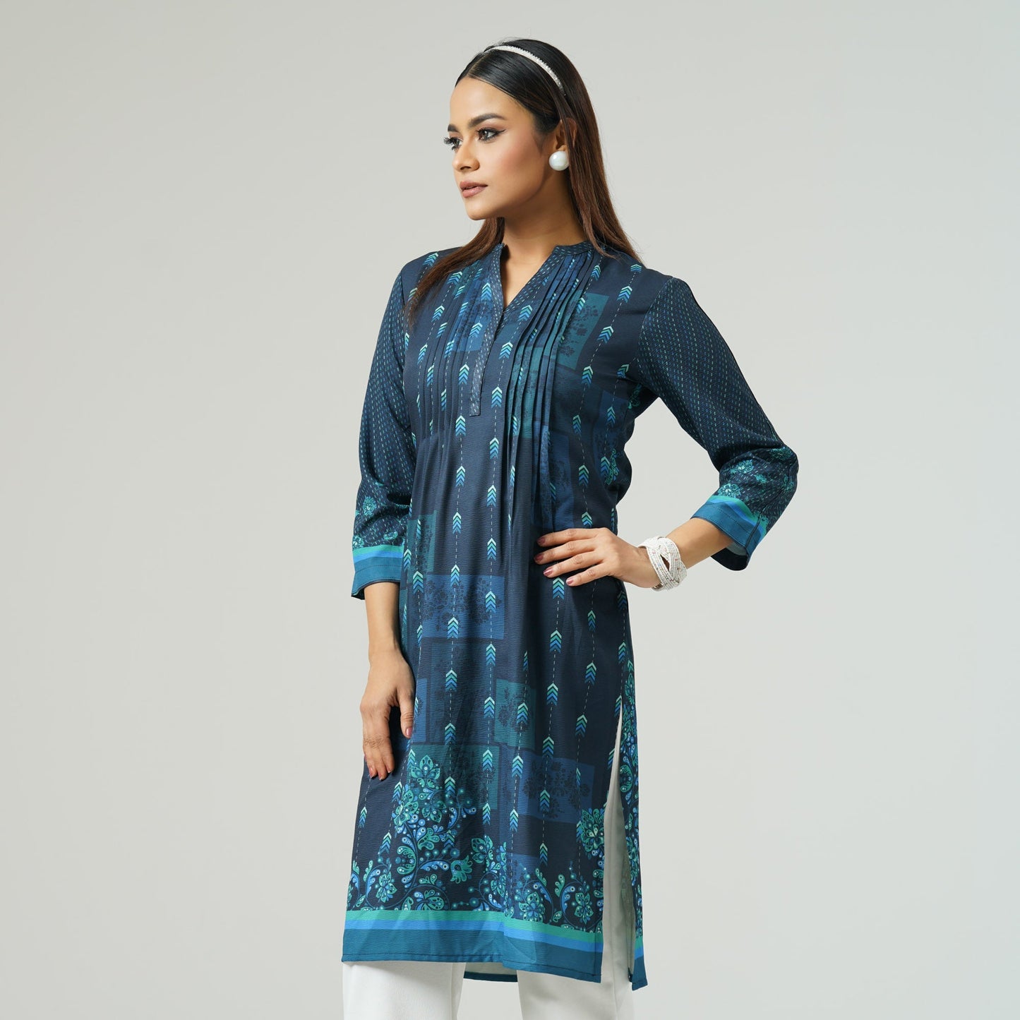 Womens Blue Kurti