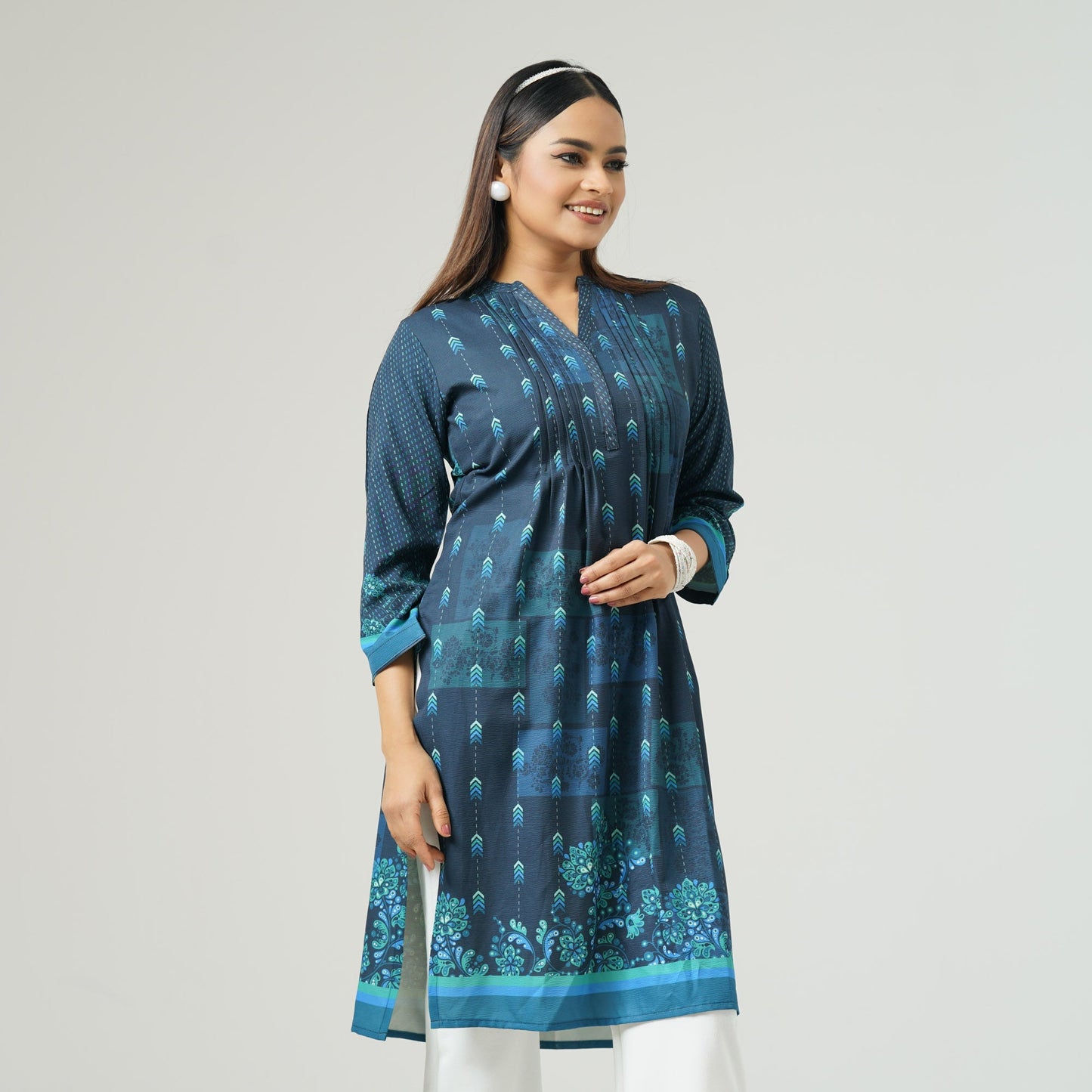 Womens Blue Kurti