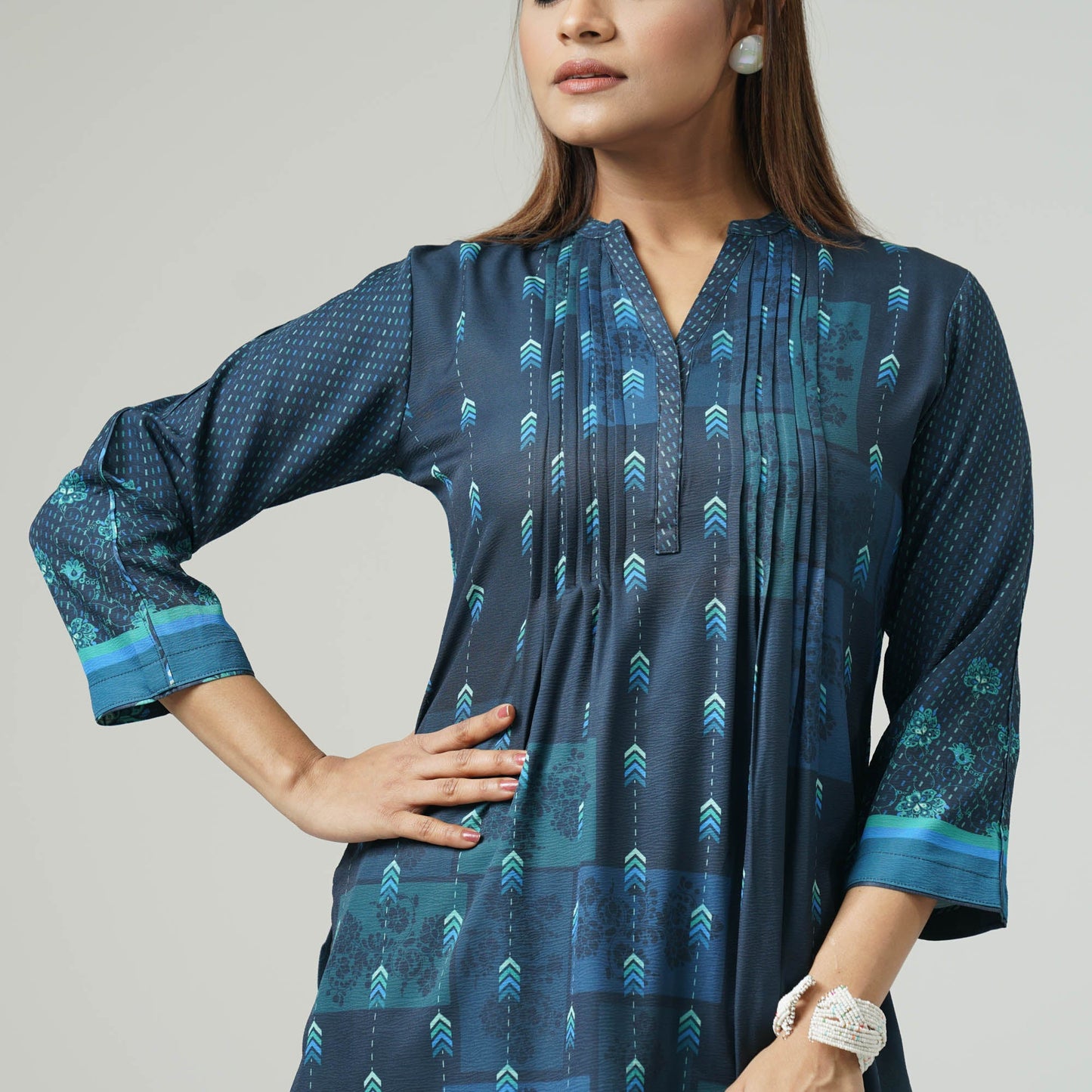Womens Blue Kurti