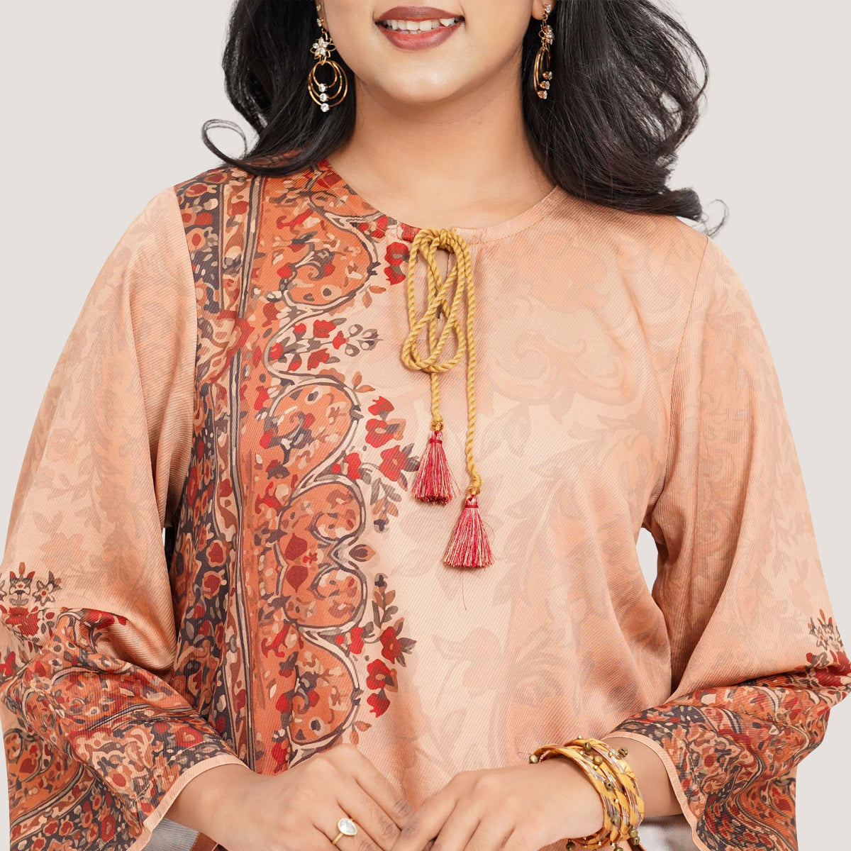 Womens Beige Kurti