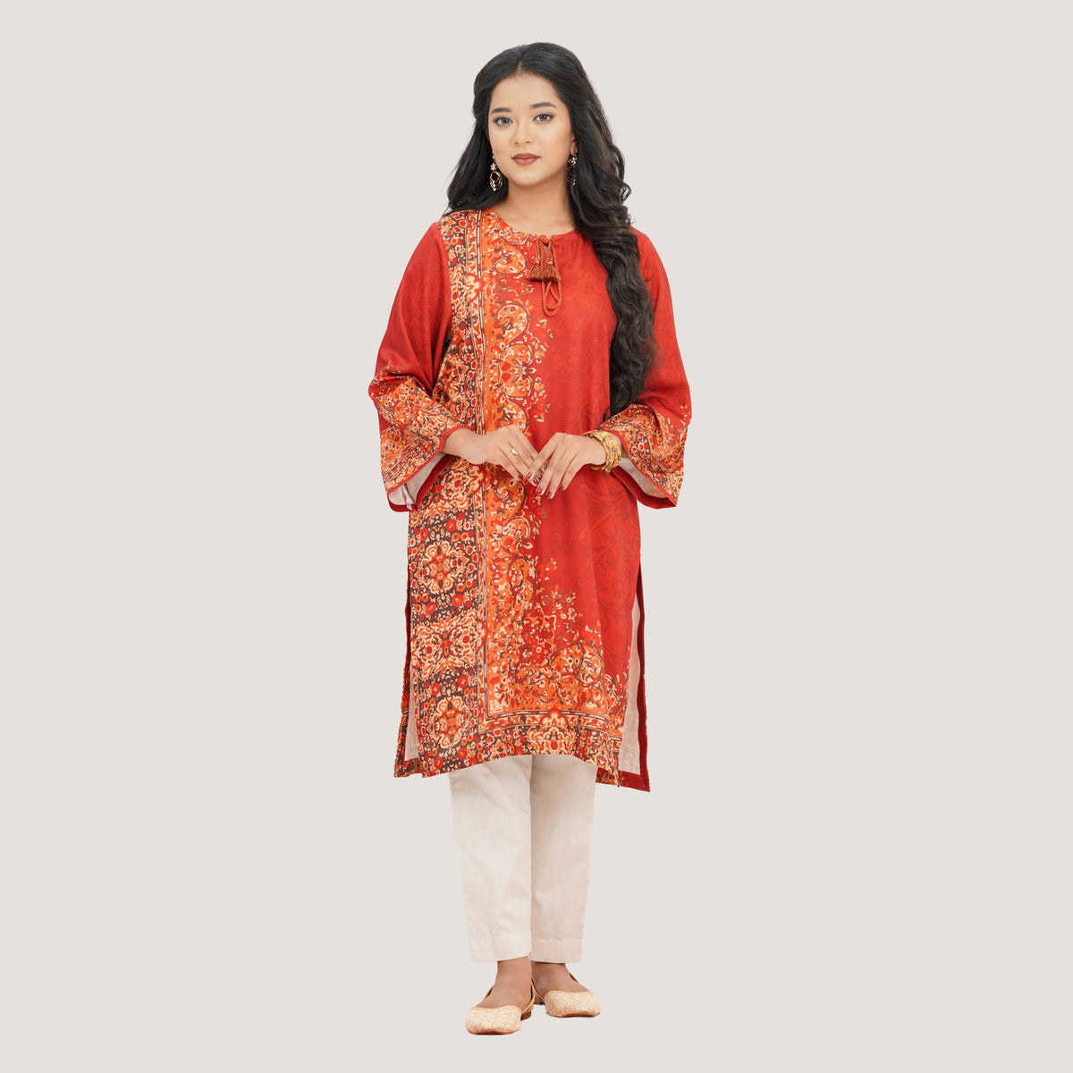 Womens Red Kurti
