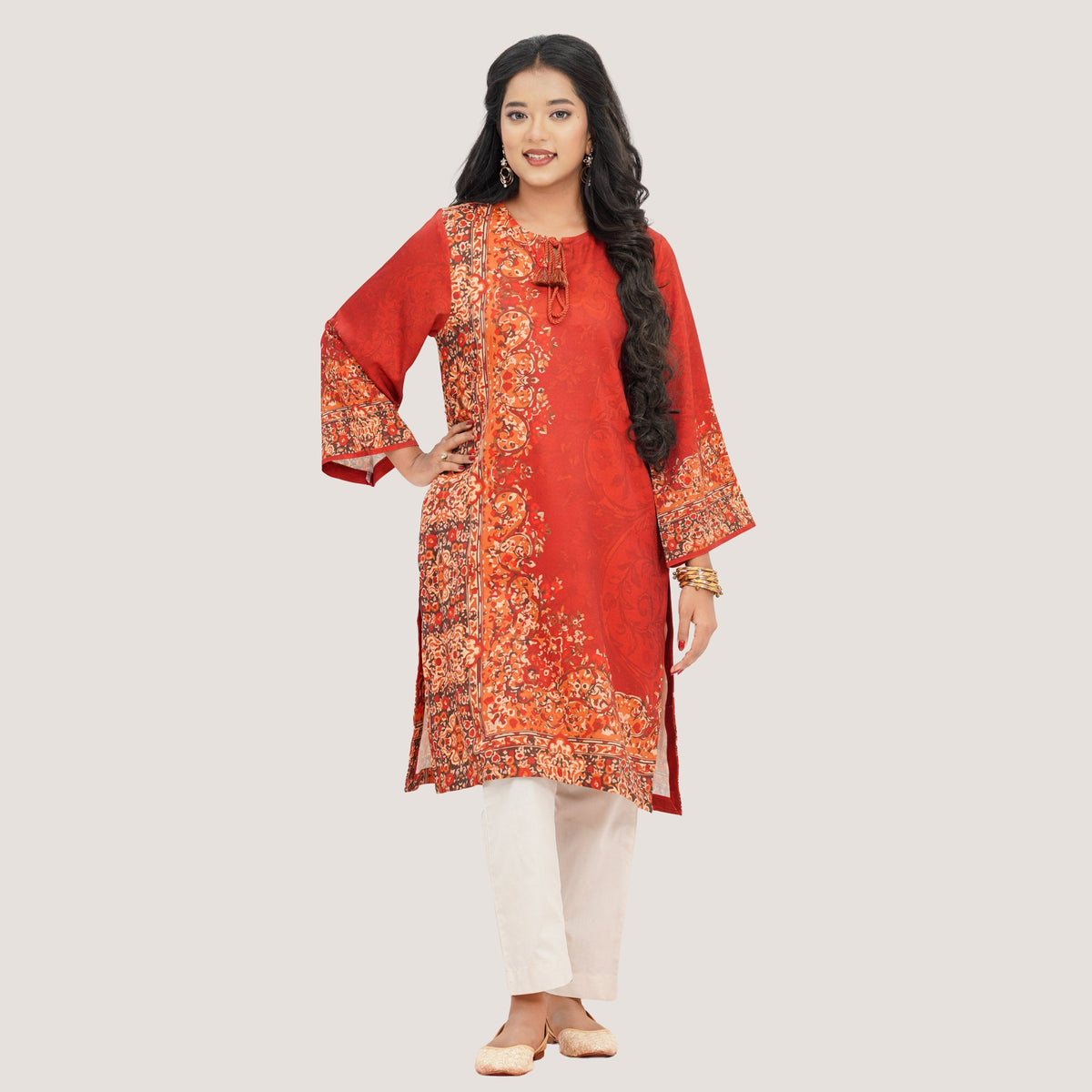 Womens Red Kurti